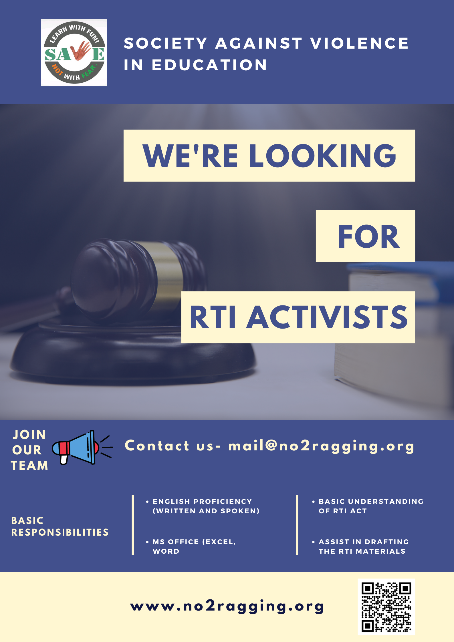 You are currently viewing We are looking for RTI Activists
