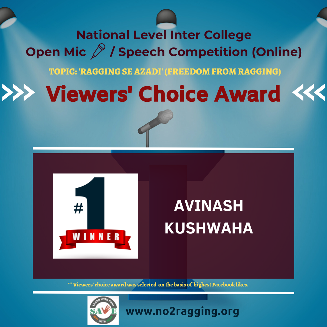 Read more about the article Viewers’ Choice Award of the National Level Open Mic / Speech Competition 2022