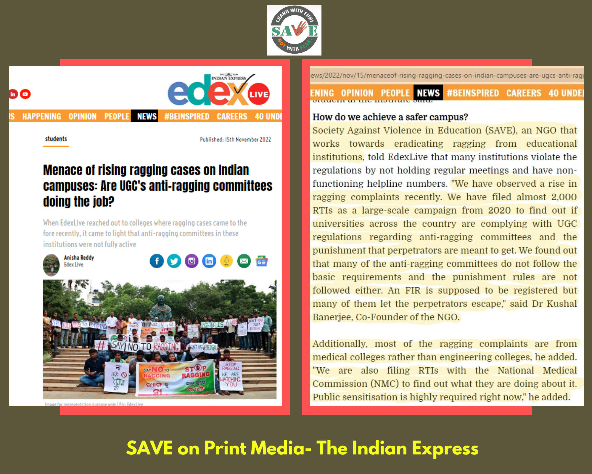 You are currently viewing SAVE on Print Media- The Indian Express