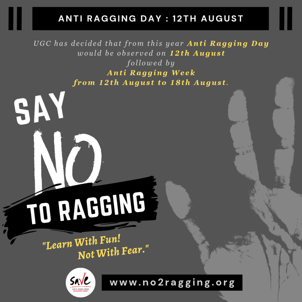 Anti-Ragging Day - Society Against Violence in Education